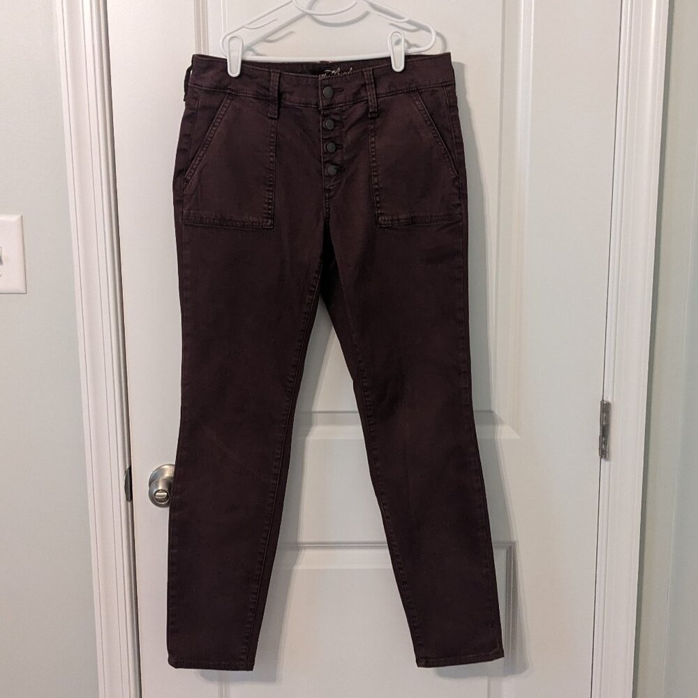 Universal Thread Burgundy Midrise Skinny Jeans - Size 28